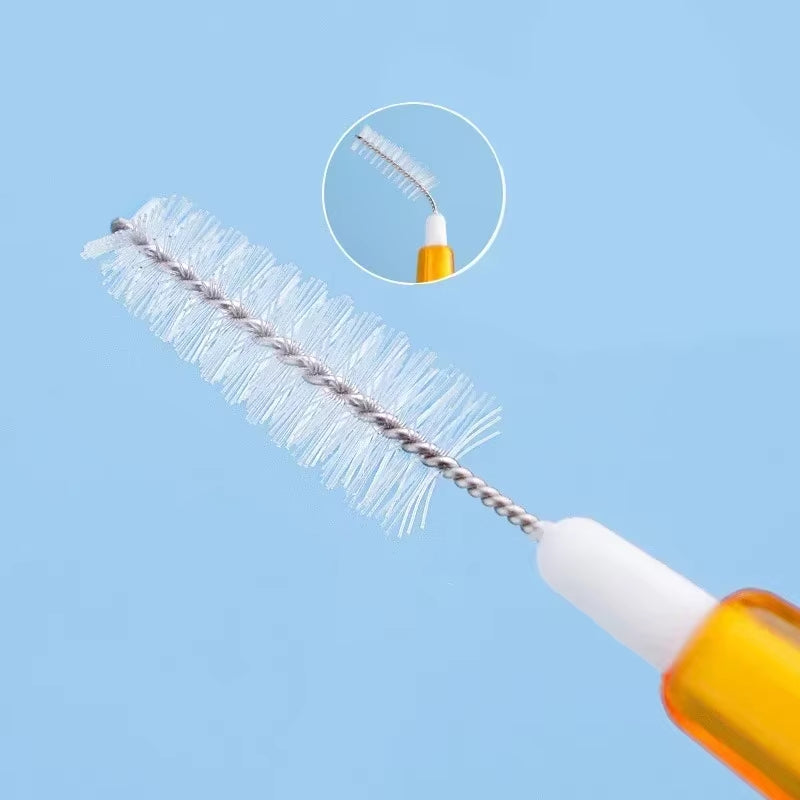 10/30Pcs Push-Pull Interdental Brush Interdental Brush Cleaning Tooth Socket Toothbrush Correction Tooth Gap Cleaning Brush