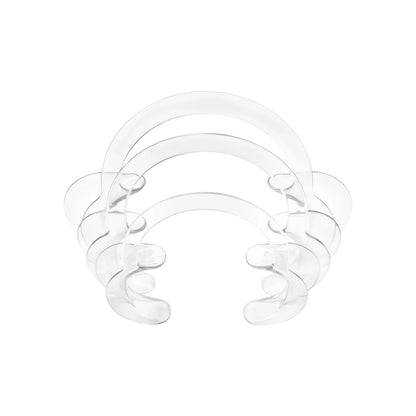 C-Shape Cheek Retractor Transparent Plastic Mouth Opener Lip Cheek Retractor Large/Medium/Small Dentist Spreader Orthodontic