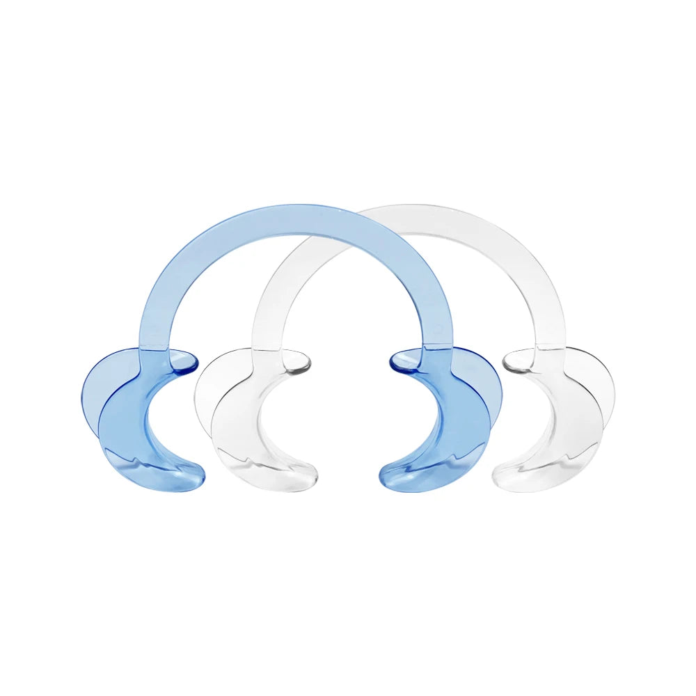 C-Shape Cheek Retractor Transparent Plastic Mouth Opener Lip Cheek Retractor Large/Medium/Small Dentist Spreader Orthodontic