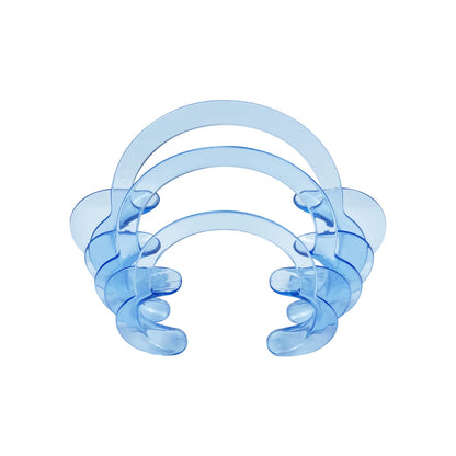 C-Shape Cheek Retractor Transparent Plastic Mouth Opener Lip Cheek Retractor Large/Medium/Small Dentist Spreader Orthodontic