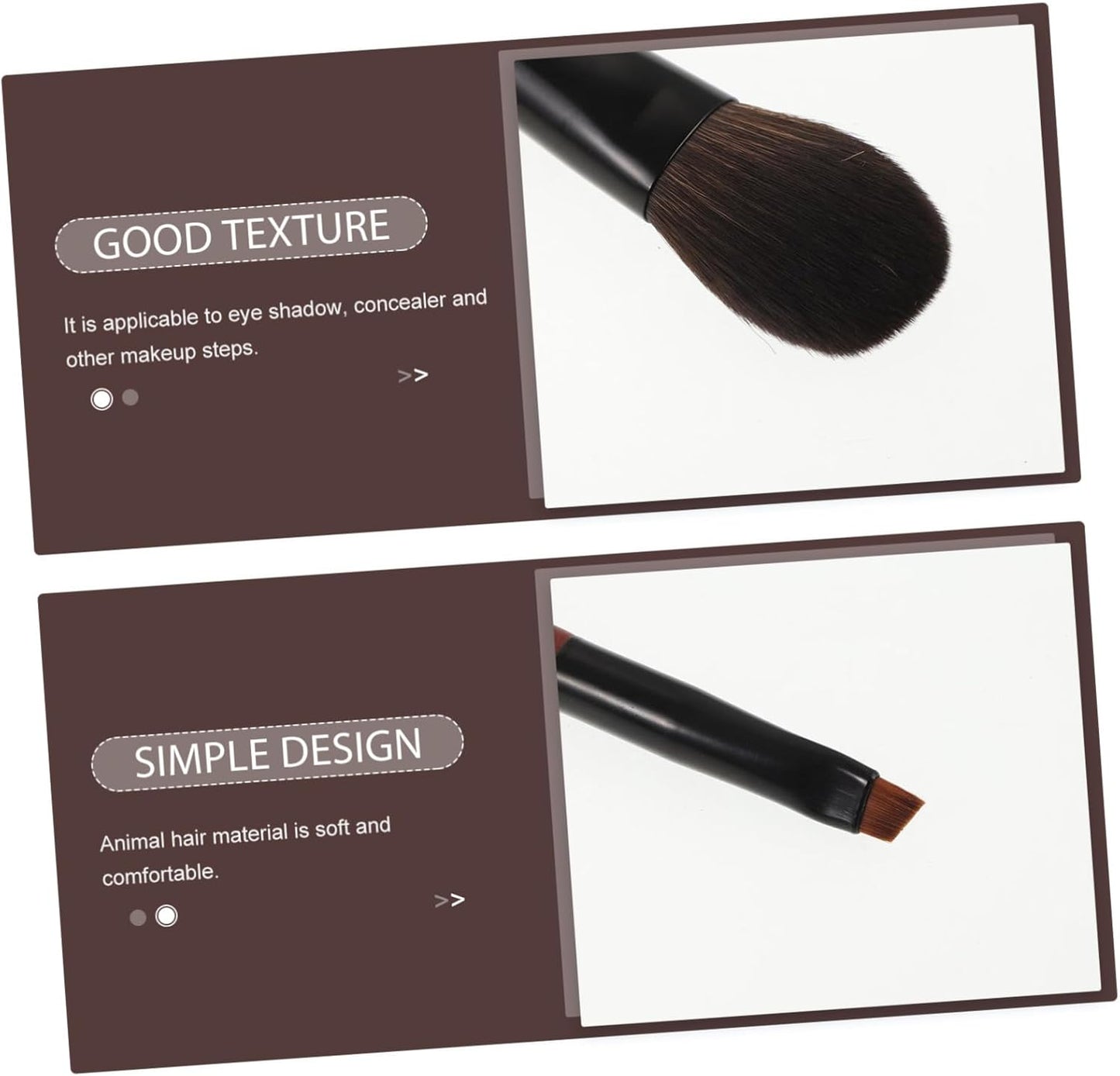 1Set Travel Makeup Brush Set Mini Portable Cosmetics Brush Set Soft Bristles for Eyeshadow and Concealer for Quick Touch-Ups the Go