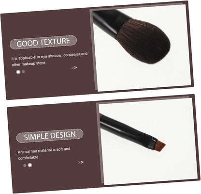 1Set Travel Makeup Brush Set Mini Portable Cosmetics Brush Set Soft Bristles for Eyeshadow and Concealer for Quick Touch-Ups the Go