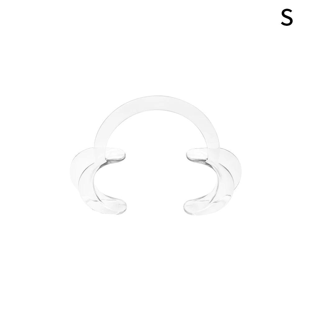 C-Shape Cheek Retractor Transparent Plastic Mouth Opener Lip Cheek Retractor Large/Medium/Small Dentist Spreader Orthodontic