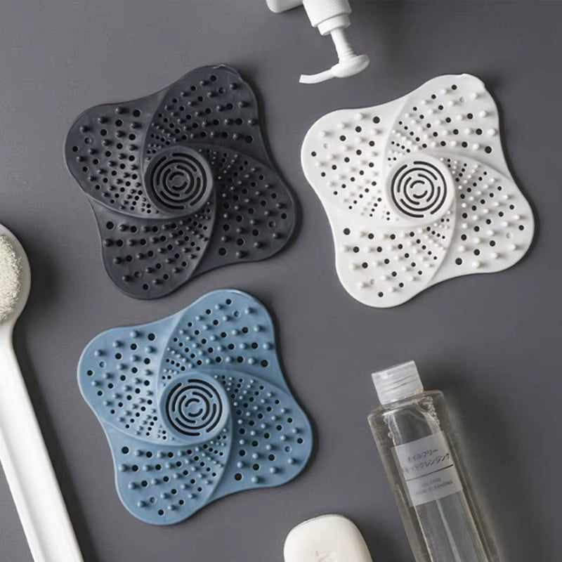 Anti-Blocking Hair Catcher Hair Stopper Plug Trap Shower Floor Drain Covers Sink Strainer Filter Bathroom Kitchen Accessories