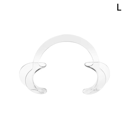 C-Shape Cheek Retractor Transparent Plastic Mouth Opener Lip Cheek Retractor Large/Medium/Small Dentist Spreader Orthodontic